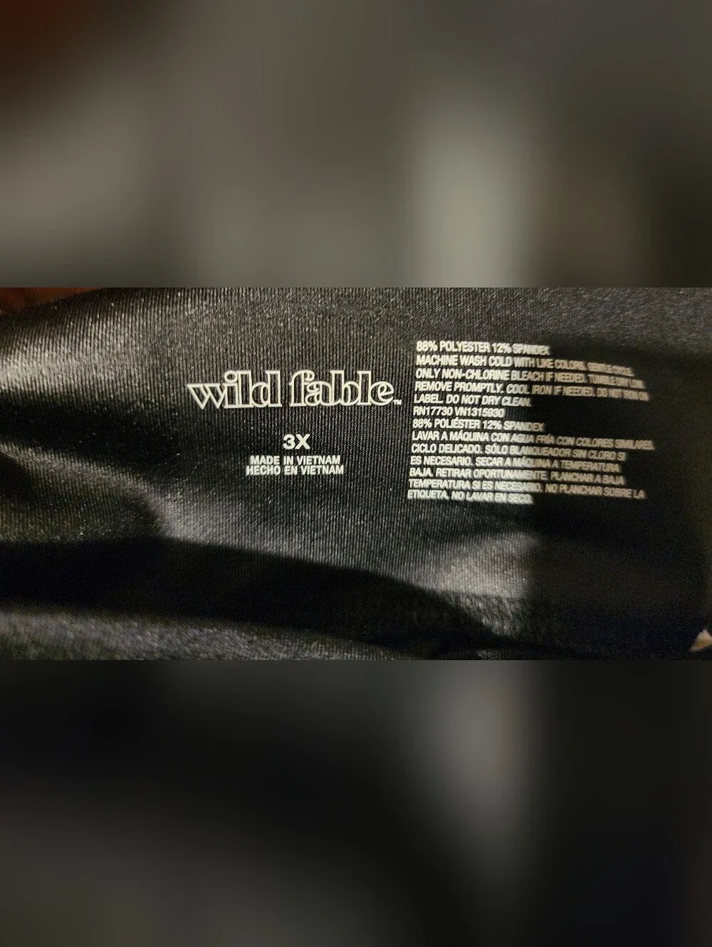 Wild Fable Black Faux Leather Leggings 3X NWT